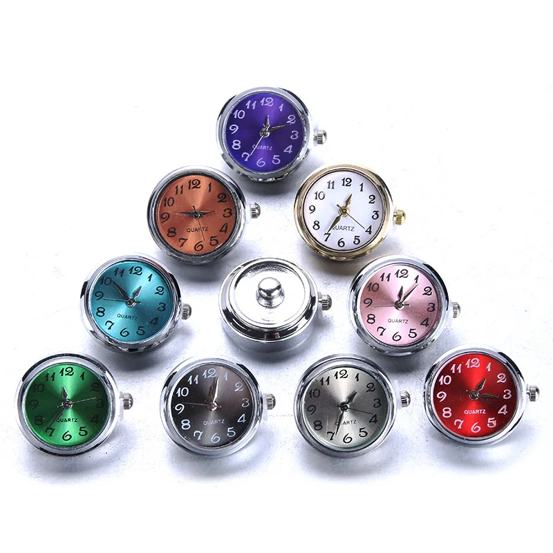 DIY 18 мм стеклянные часы оснастки кнопки Сменные ювелирные изделия можно перемещать Сменные защелки кнопки подходят кнопка оснастки браслет ювелирные изделия