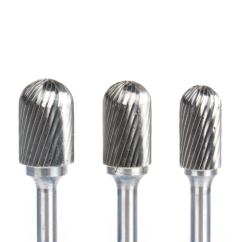 Description Picture 5 of item1pc Tungsten Carbide Rotary File Tool Point Burr C Ball Nose 6mm 1/4 Shank Die Grinder Abrasive Tools Drill Milling Carving Bit