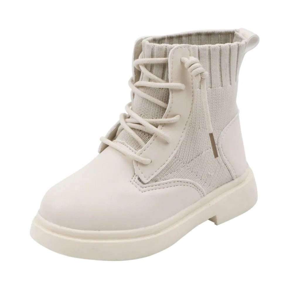 Детские ботинки для мальчиков и девочек зимние короткие ботиночки теплая