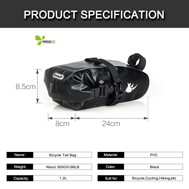 Полностью водонепроницаемая велосипедная седельная сумка из ПВХ, велосипедная сумка для сидения, велосипедная сумка для хвоста, заднее Велосипедное снаряжение, портативная посылка для инструментов