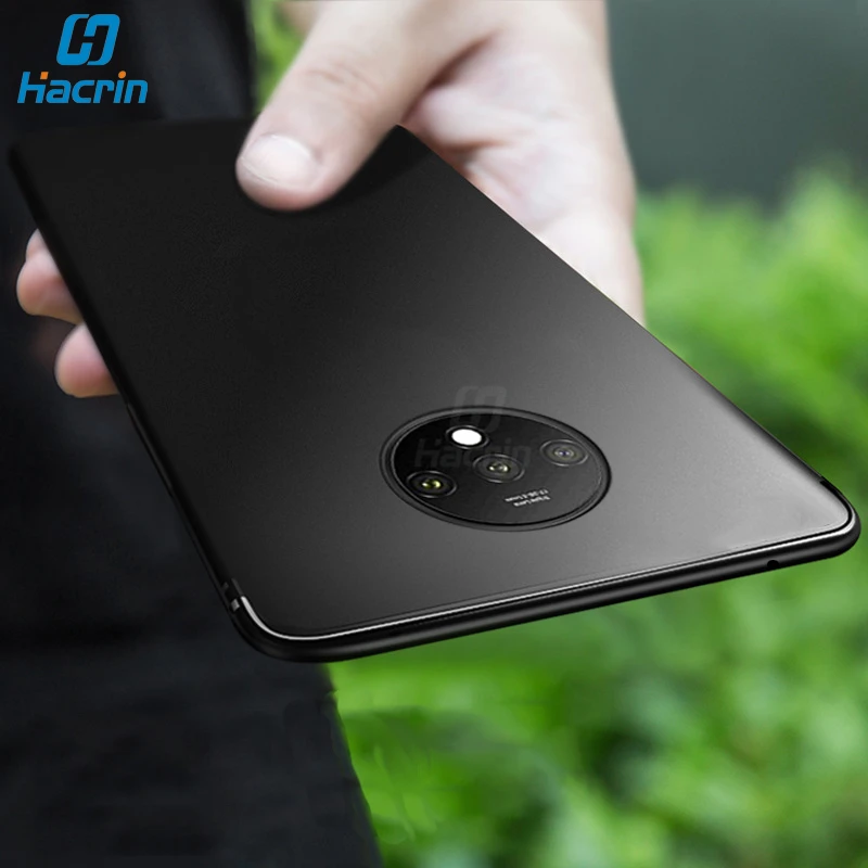 Hacrin чехол для Oneplus 7 T Pro Чехол из мягкого ТПУ ультра тонкая матовая задняя крышка One