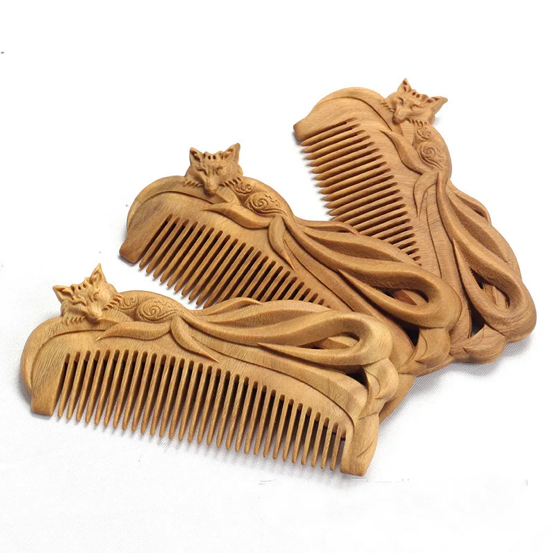 Расческа для волос из сандалового дерева ручной работы 1 шт.|combs for hair styles|style combhair