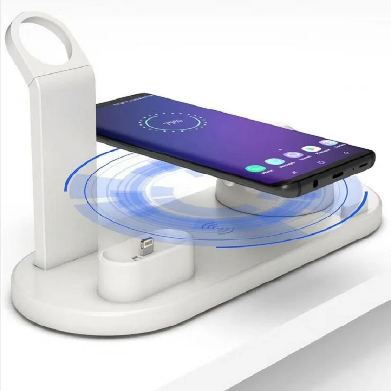 Watch Headphones Wireless charging Four in one charging stand for Apple Android type c