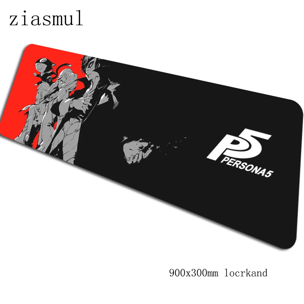 Persona 5 Коврик для мыши 90x30 см компьютерный коврик для мыши locrkand padmouse большой esports Коврик Для Мыши Эргономичный гаджет офисные настольные коврики - Цвет: Size 900x300x2mm