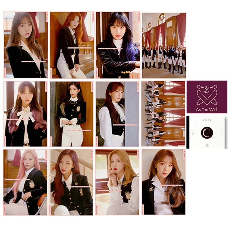 14 шт./компл. WJSN Cosmic Girl альбом, как вы хотите с украшением в виде кристаллов наклейки карт Фотокарта автобусные карты наклейки