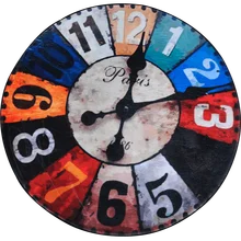 Европейские и американские оригинальные настенные часы Ретро Круглый ковер для спальни подвесная корзина круглый ковер стол