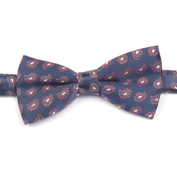 

navy patterned bow tie with patterns pre-tied bow ties