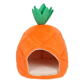 

Luxury Deluxe Pineapple Pet House Dog Cat Puppy Warm Cave Nest Cozy Sleeping Bed