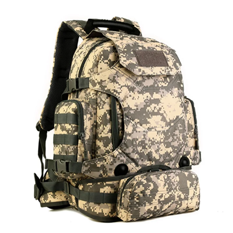 Army Green 40L 2 Set Reistassen Tactische Rugzak Camping Bag Militaire Rugzakken Wandelen mannen Outdoor Sport Rugzak+ Taille Verpakking - Цвет: Army Green
