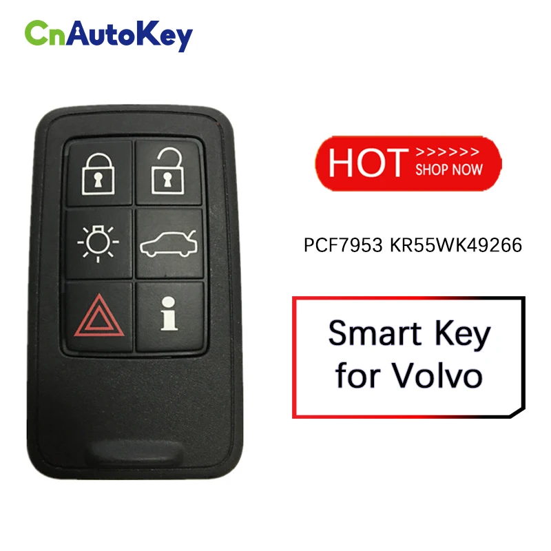 Умный ключ CN050006 для Volvo 6 кнопок 434 МГц PCF7953 чип FCC KR55WK49266 | Автомобили и мотоциклы