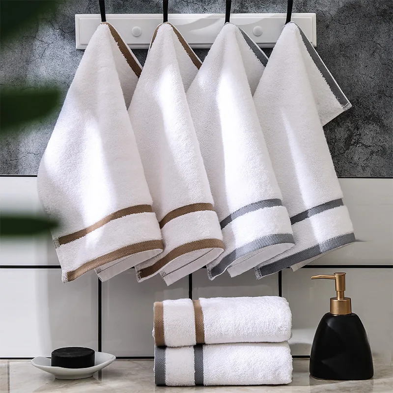 Kerchief Pure Cotton White Face Wash Hotel Household Square Thick Absorbent 100% Cotton Handkerchie