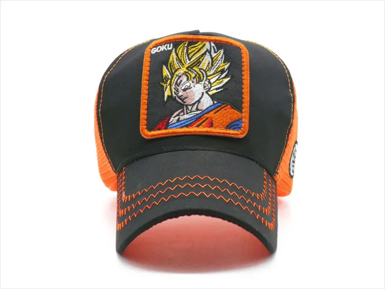 Dragon Ball Z Goku бейсболка с вышивкой Супер Saiyan Dad сетчатая Кепка водителя грузовика мужская женская летняя бейсболка s Прямая поставка