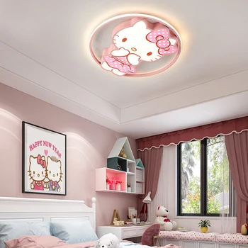 

Hello kitty nordic decoration home girl bedroom decor smart led lamps ceiling lights for living room indoor lighting lamparas