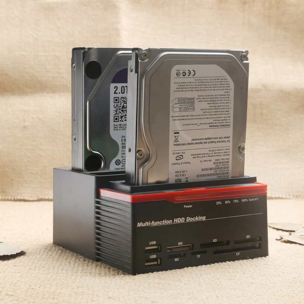 USB 3,0 до 2,5 "3,5" SATA IDE жесткий диск 3 слота HDD клон док-станция USB концентратор 2 ТБ 893U3ISC многоцелевой HDD док-станция