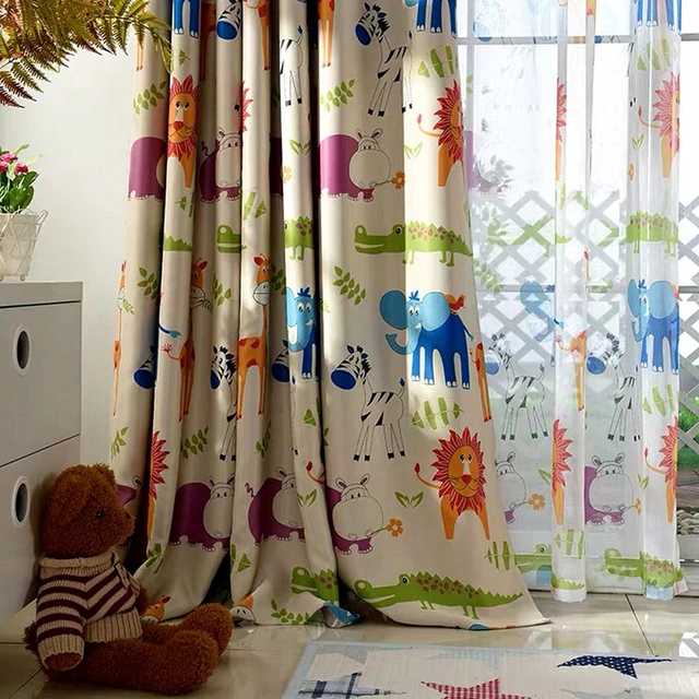 Dalina Textil - Cortinas Infantiles Niño Dos Paneles de 140x260cm- Cortinas  Juveniles Animales para Habitación Sala de Estar un Panel Patrón de  Dinosaurio : : Bebé