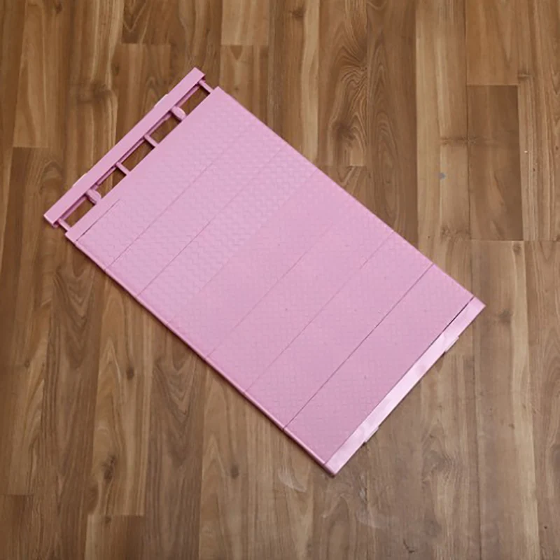 light pink 0-80cm Регулируемый шкаф Органайзер комод ручной работы Экономия пространства полка для обуви Полка для ванной кухонная полка для ванной Органайзер полка - Цвет: light pink 0-80cm