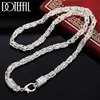 DOTEFFIL 925 en argent Sterling 20 pouces 5mm robinet chaîne collier pour femmes homme mode mariage fiançailles fête breloque bijoux ► Photo 1/6