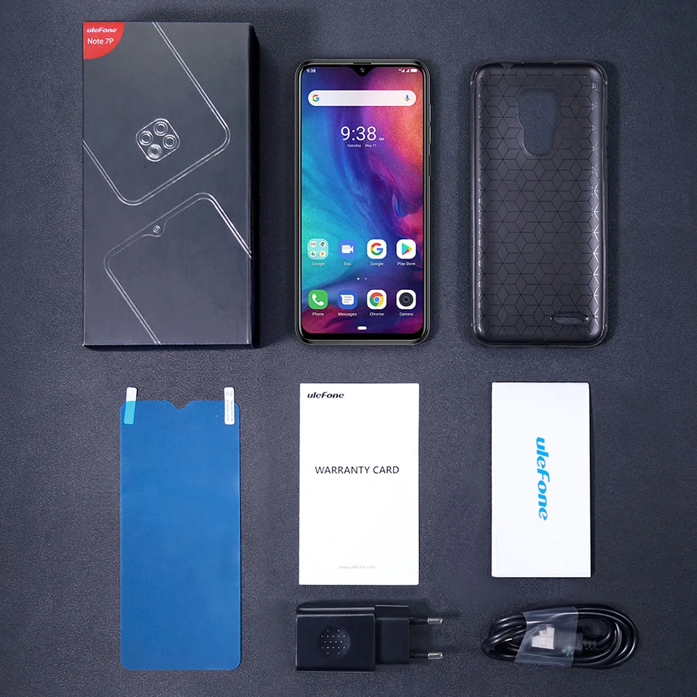 Смартфон Ulefone Note 7P 6 1 дюйма 3 + 32 ГБ Android 9 0 8 Мп тройная тыловая камера 3500 мАч сканер