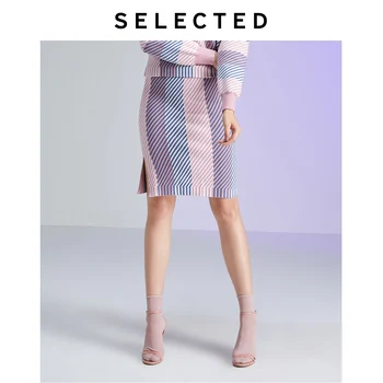 

SELECTED Morandi Pink Spliced Knitted Skirt lab|41941J502
