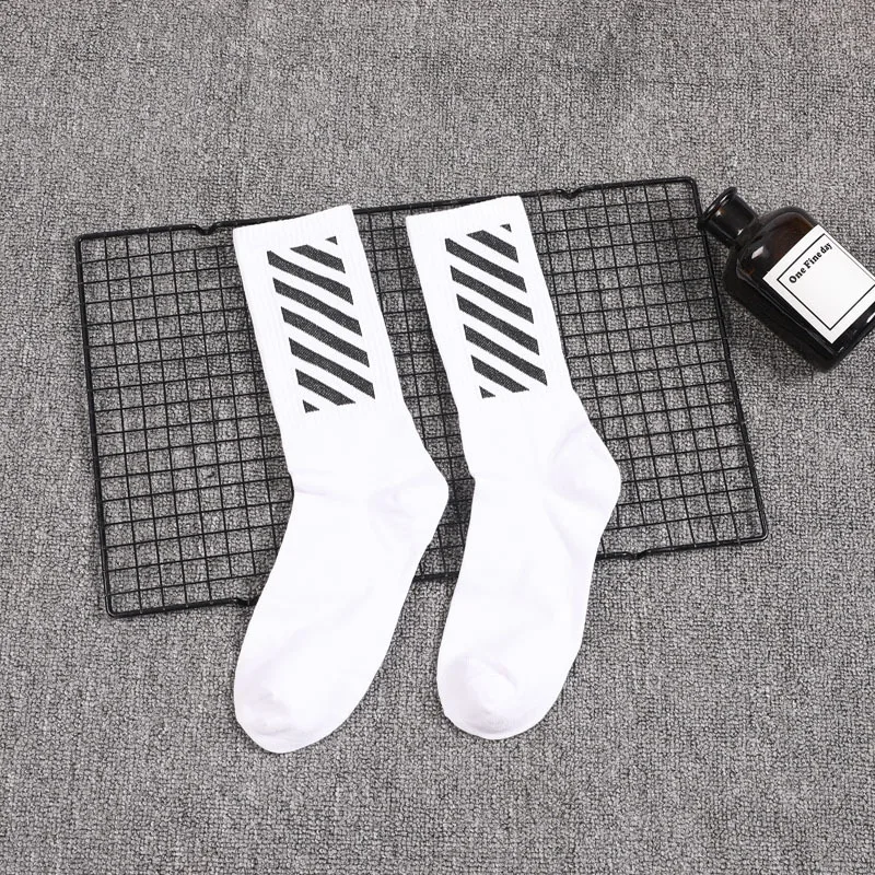 598w1 stripe white Новинка, уличная мода, носки в стиле хип-хоп, мужские, ins Boom, DHL, новинка, носки для скейтбординга, черные, белые, Harajuku, забавные носки - Цвет: 598w1 stripe white