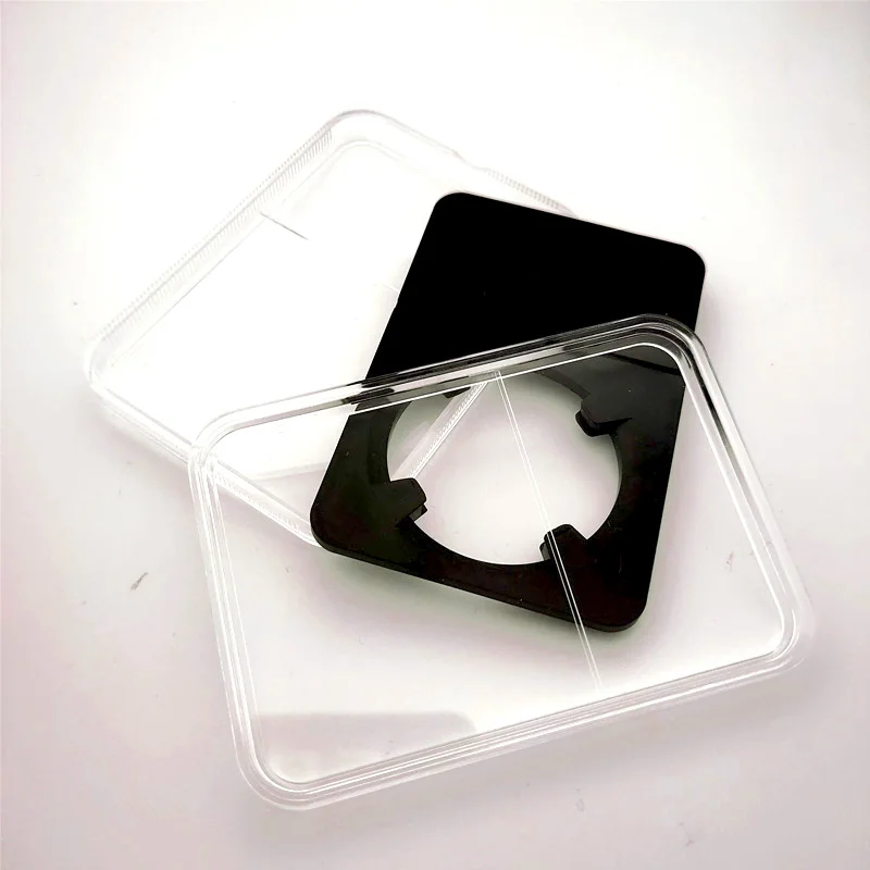 2021 New! Black color 32mm 40mm Grade coin Slab Graded storage box case PP Inner pad DISPLY  panda SLAB 1pcs a lot 4