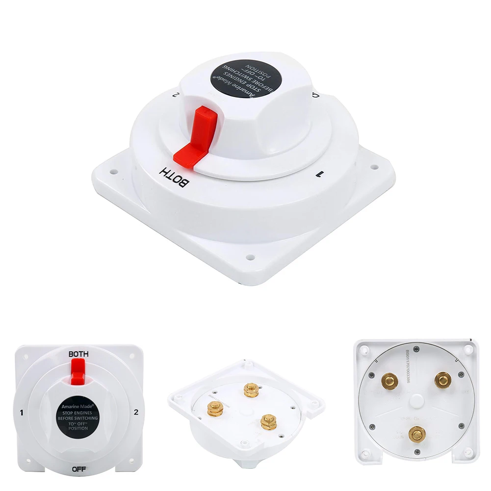 12 В до 36 В Замена переключателя селектора батареи RV небольшой легко установить яхта выключение питания Коррозионностойкие морские распределения