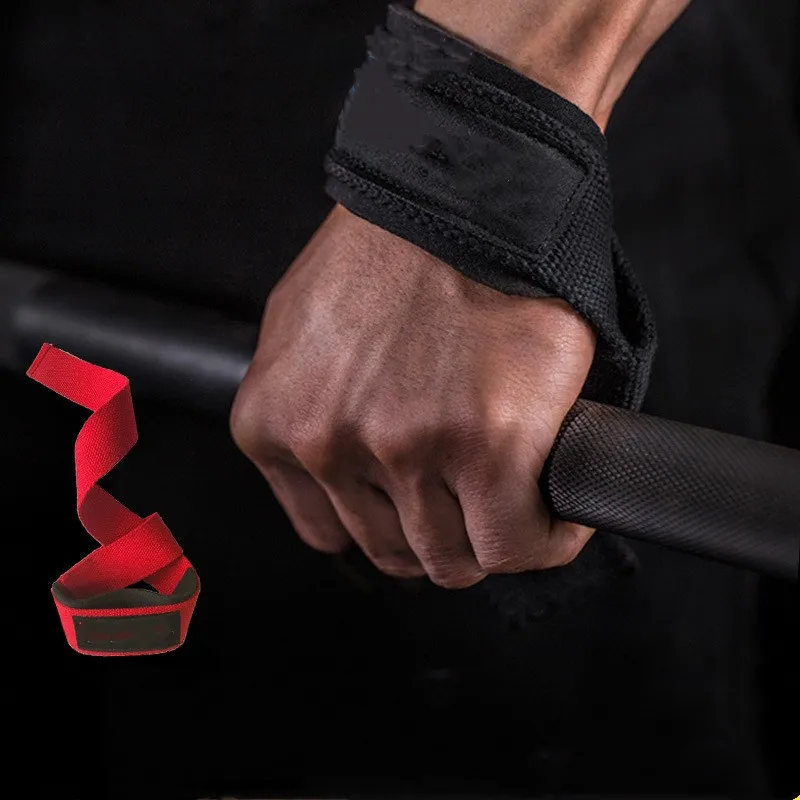 

1 Pair Men Weightlifting Hand Belt Anti-slip Sport Fitness Wrist Wraps Straps Gym Support Lifting grip belt Fitness Bodybuilding