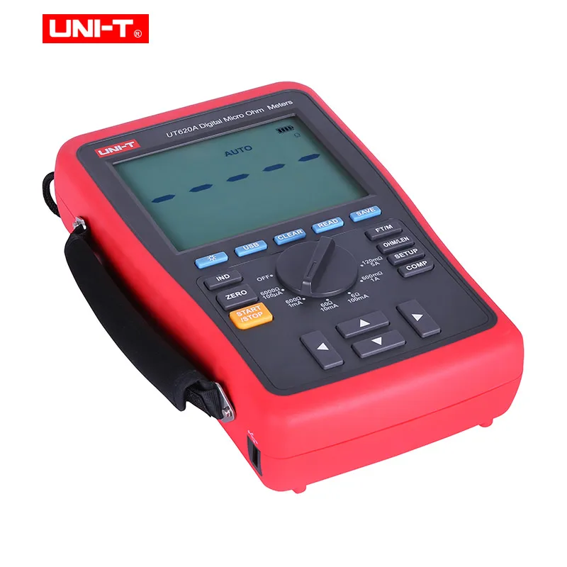 UNI-T UT620A DC низкое сопротивление тестер цифровой микро ом метр 60000 отсчетов Дисплей высокий/низкий предел сигнализации USB интерфейс