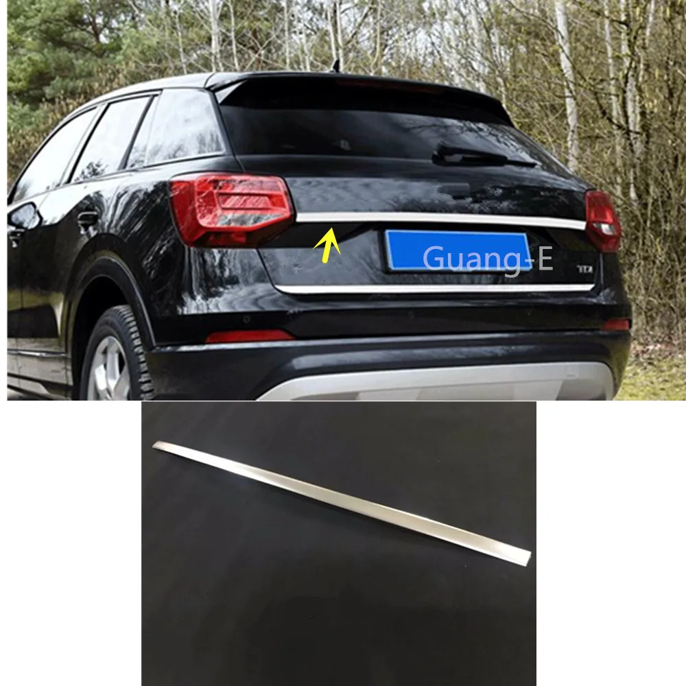 Для Audi Q2 Q2L 2018 2019 2020 2021 кузов автомобиля из нержавеющей стали задний номерной знак