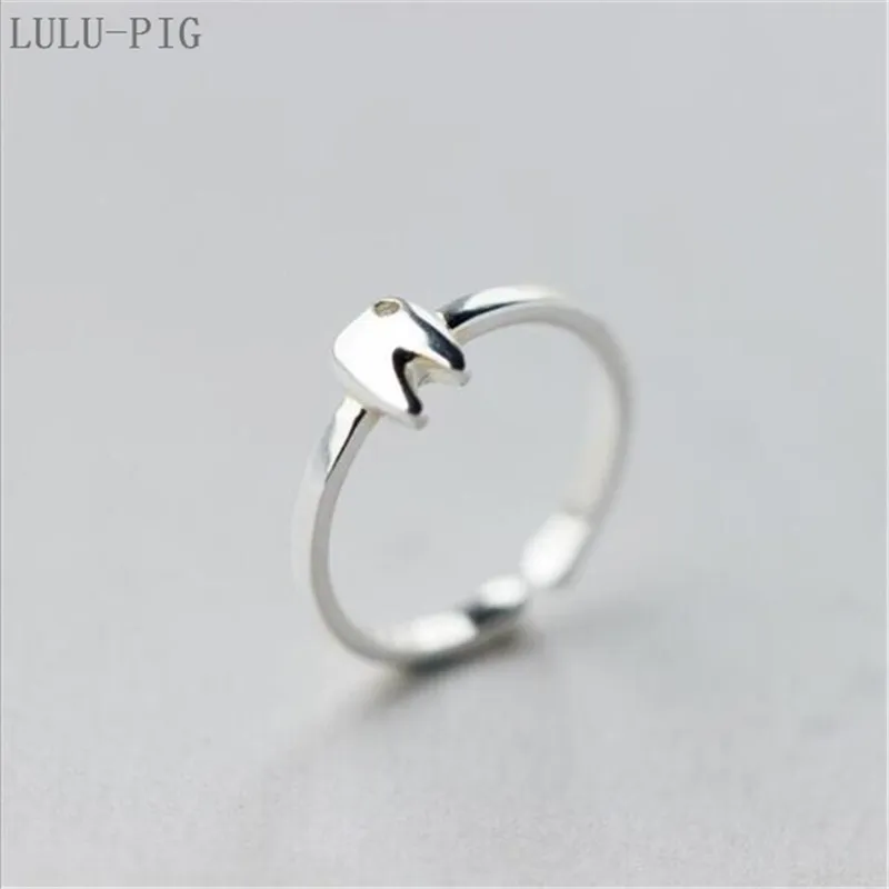 LULU-PIG, горячее предложение, кольцо из стерлингового серебра 925 пробы, Женская Корейская версия, модный персональный микро набор, маленькие зубы, темпераментное кольцо R0230