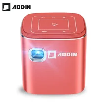 AODIN Fusion 2500 люмен wifi Портативный Smart Видеопроекторов, Пико размер DLP светодиодный Мультимедийный мини-кинотеатр, поддержка Разрешение 1080, пот...