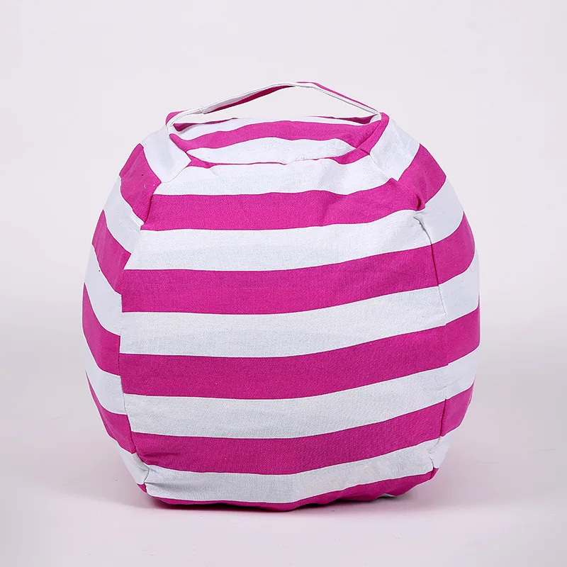 Lazy Waterproof Stuffed Animal Storage Bean Bag Oxford Chair Cover Zipper Beanbag Toys Soft Solid Causal Baby Seats Sofa
