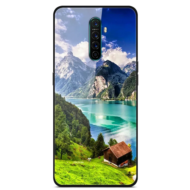 Для OPPO Realme X2 Pro Чехол 6,5 ''стекло твердая задняя крышка для OPPO Realme X2Pro чехол RealmeX2 X 2 чехлы для телефонов силикон бампер Funda