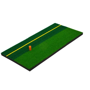 

Golf Hitting Mat Durable Useful Nylon Grass Foam Pad Green Tee Practice Backyard Golf Practice Mat Rubber Training