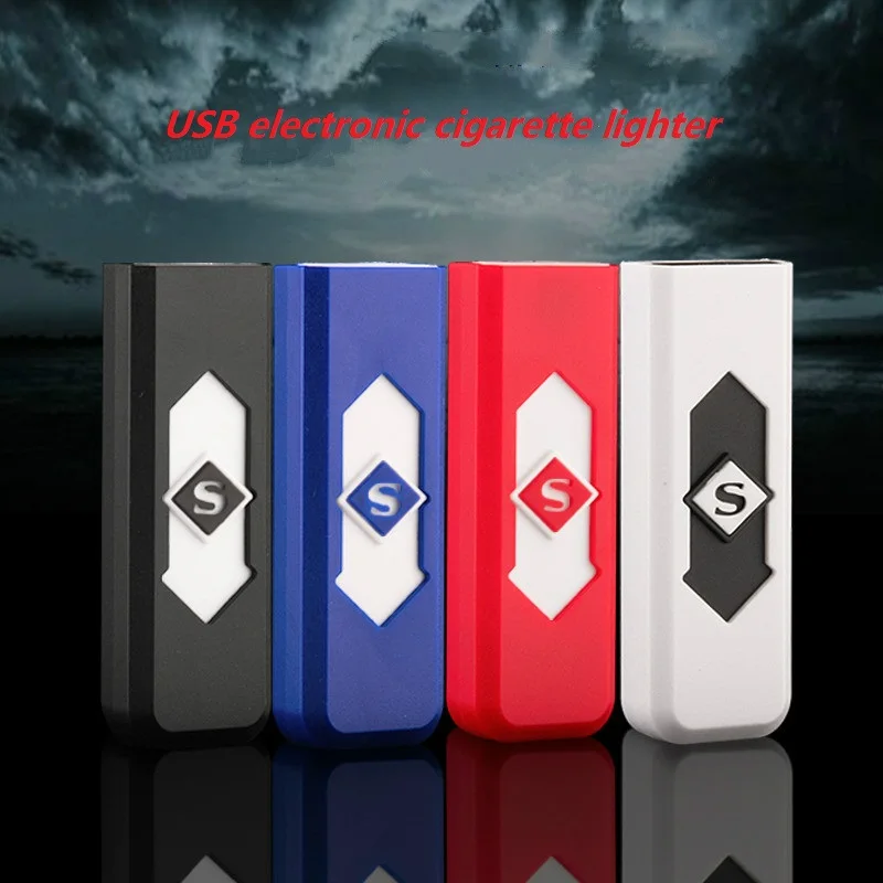 Креативный маленький Перезаряжаемый USB ветрозащитный беспламенный