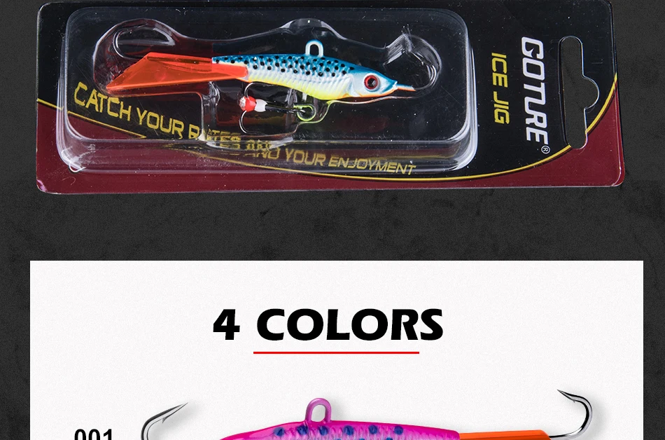 Goture, 1 шт., 8 см, 17 г, зимняя приманка для подледной рыбалки, Lifelife Minnow, свинцовая насадка, балансир для ловли щуки, окуня