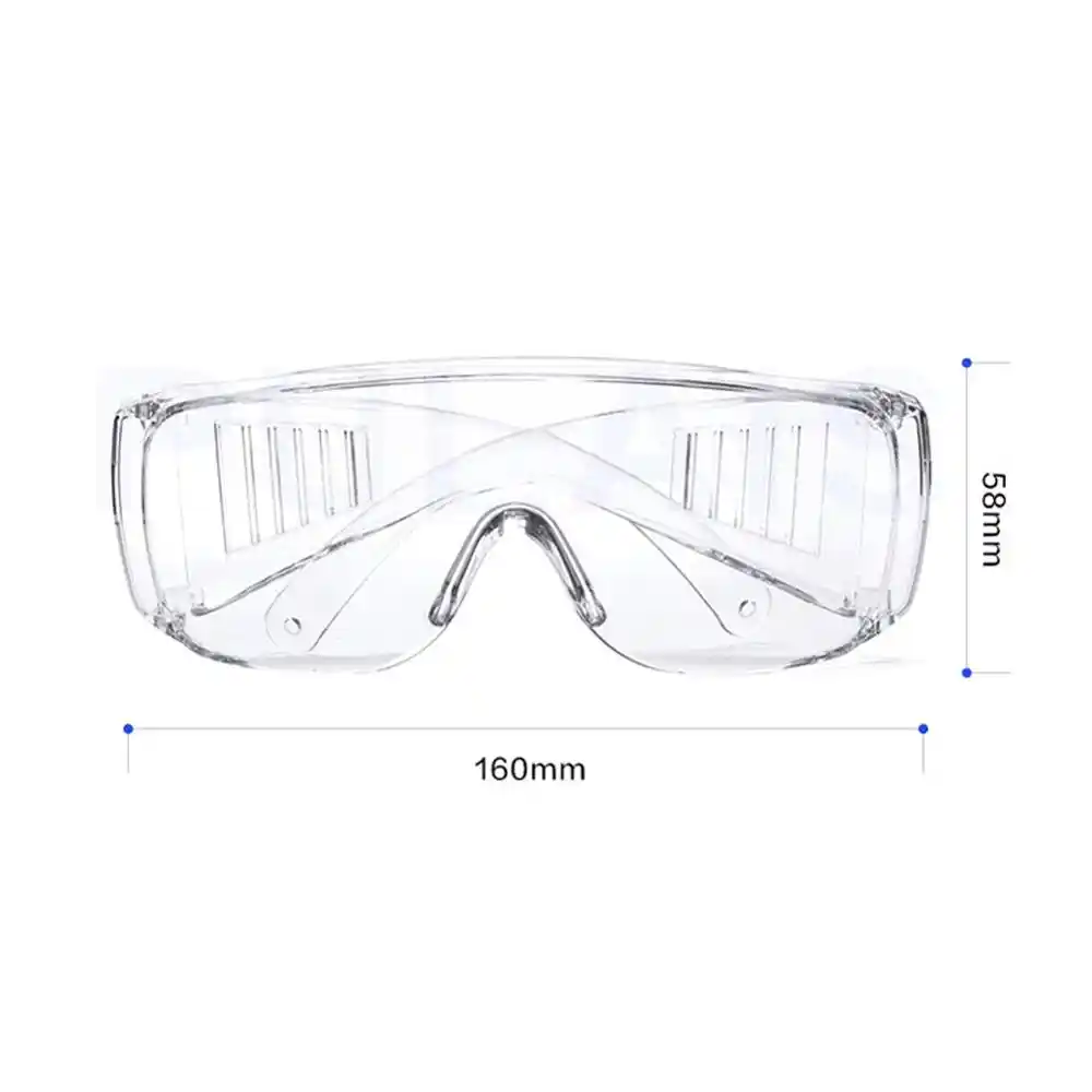 Gafas de seguridad sobre anteojos Laboratorio Laboratorio Protección ocular Gafas Lente limpia 