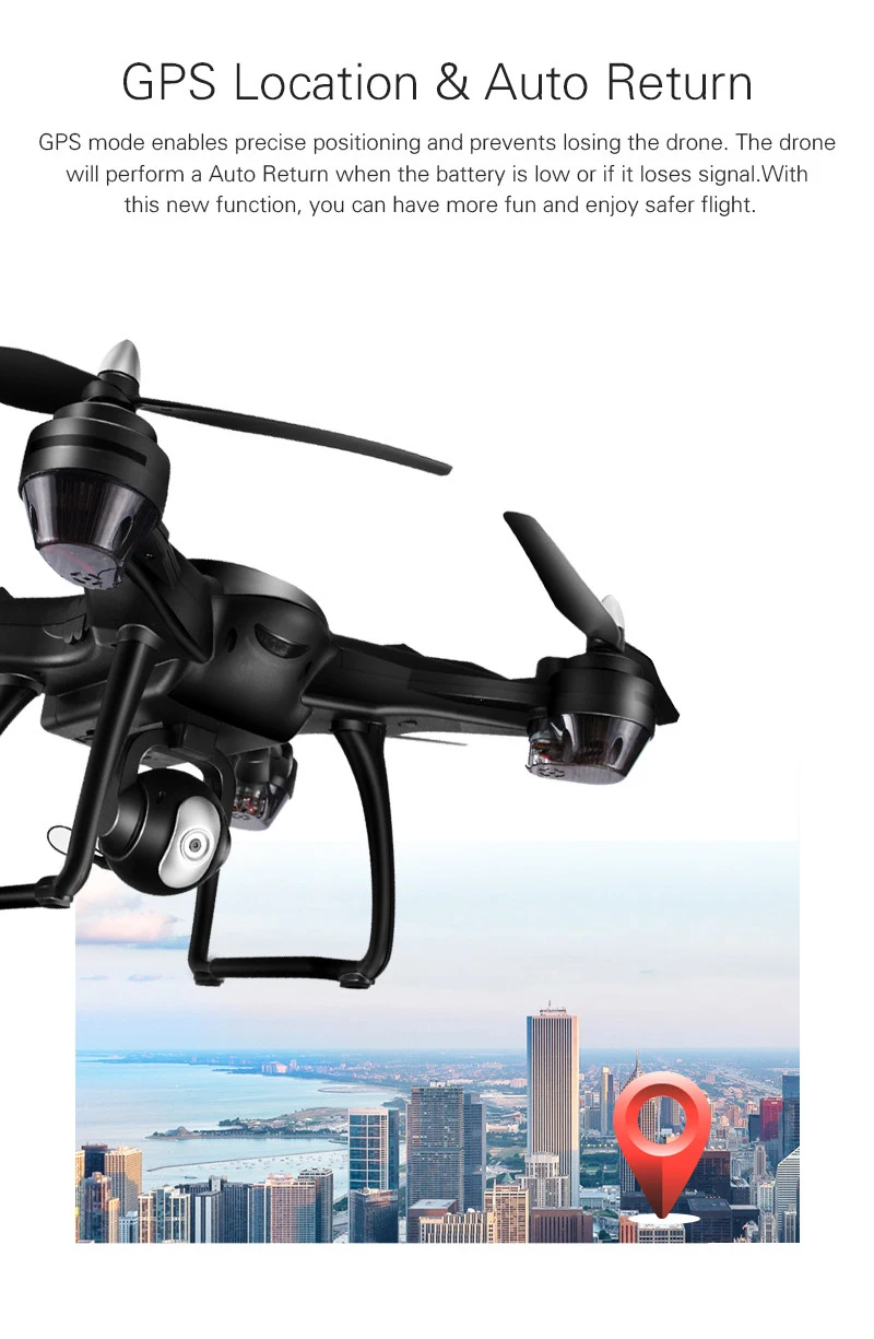 X38G 4K Дрон двойной gps Дрон с HD камерой с 2 батареями R/C ESC Камера вертолет Квадрокоптер+ рюкзак профессиональный Дрон