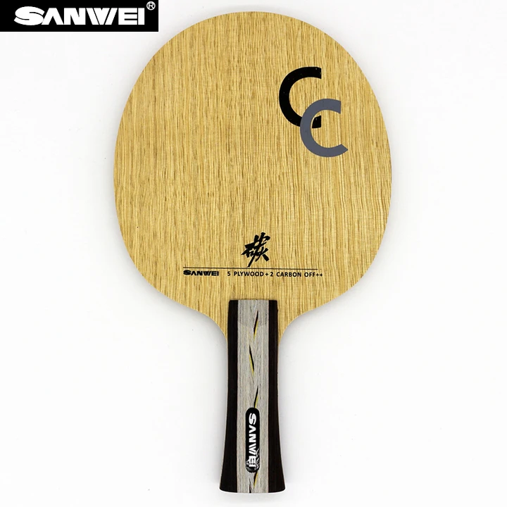 SANWEI CC CARBON(5+ 2 углерода, Сумка и клейкая лента) SANWEI ракетка для настольного тенниса SANWEI ракетка для Пинг-Понга Летучая Мышь