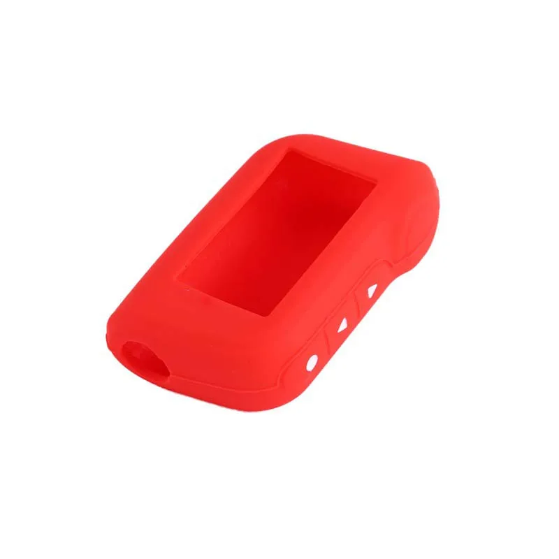 A93 брелок силиконовый чехол для ключей для Starline A93 двухсторонняя Автомобильная сигнализация Пульт дистанционного управления A63 lcd передатчик автомобильный ключ c - Название цвета: Красный