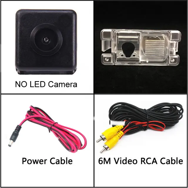 NO LED Для Mitsubishi Pajero TR4/iO/Pinin HD CCD Автомобильная реверсивная резервная парковочная камера заднего вида ночного видения - Название цвета: NO LED
