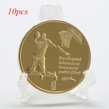 

10pcs/lot Kobe Bean Bryants Retired Commemorative Coins Tooth Fairy Gifts