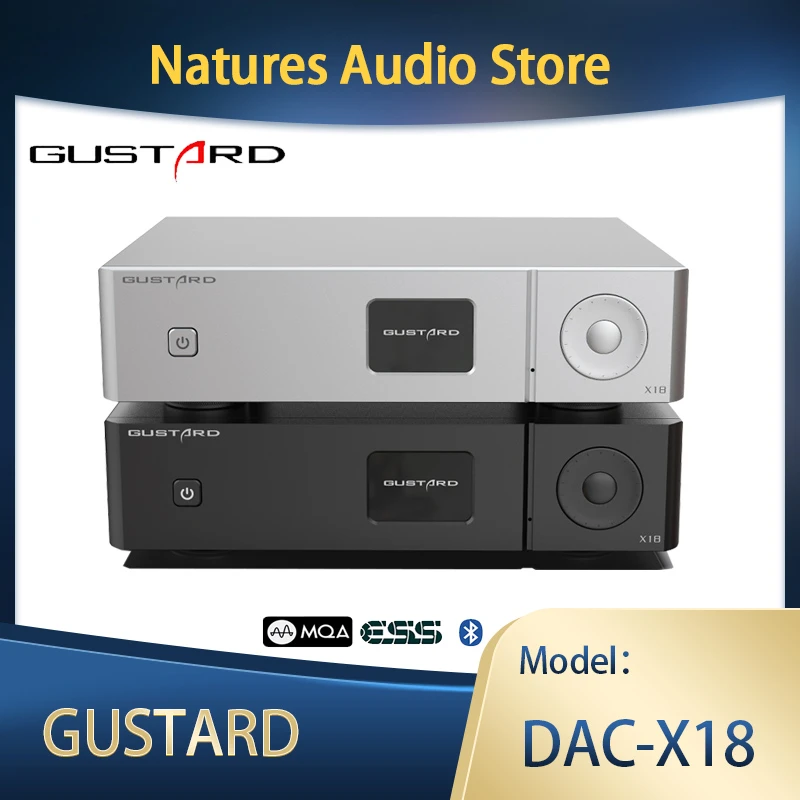 GUSTARD x18 MQA HIFI reference decoder Bluetooth5.0 ES9038pro native  balanced DAC X18 full decoding DSD512 XU216 USB I2S