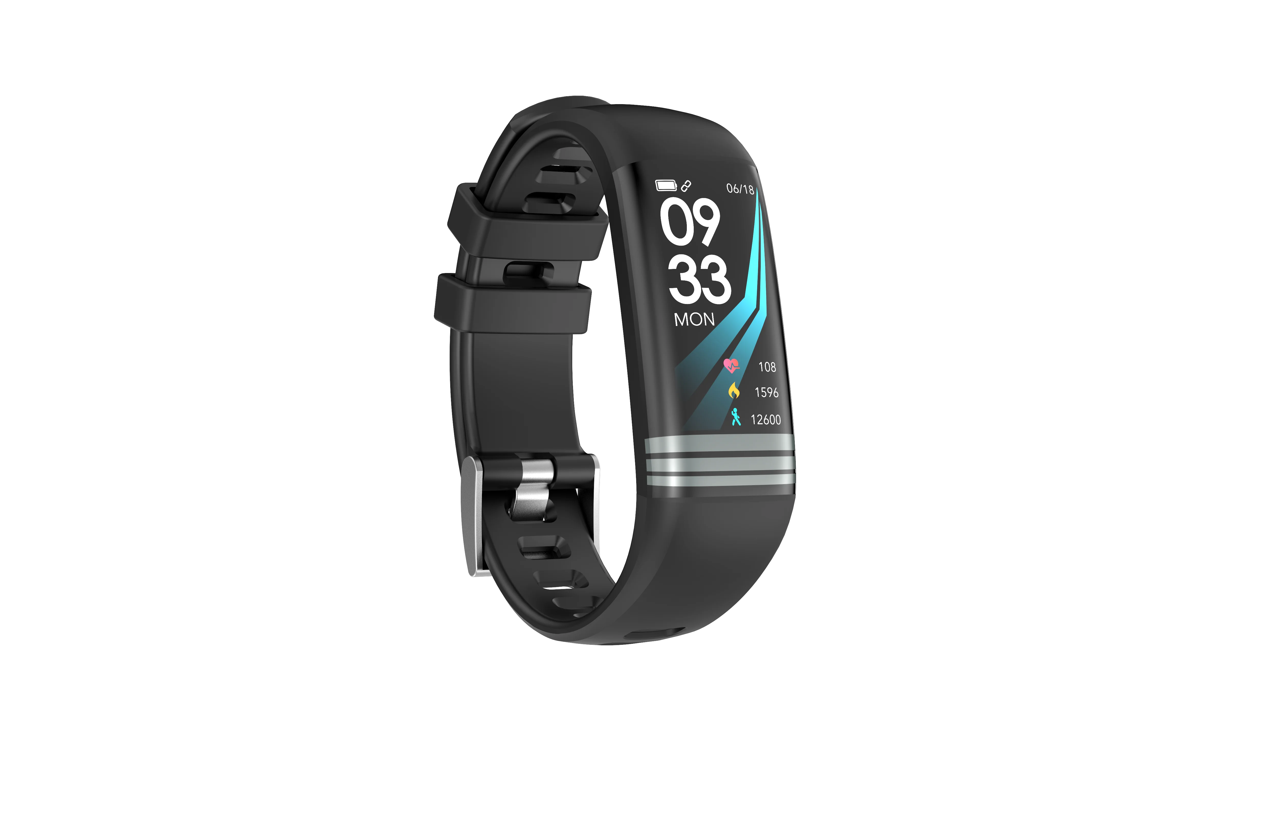 Black Bluetooth Смарт-браслет для G26S сердечного ритма здоровья Монитор артериального давления браслет для бега фитнес-трекер умные часы - Цвет: Black