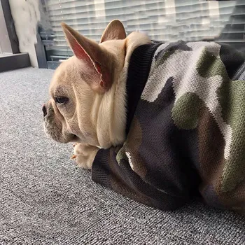 

Fashion Pet Dog Camouflage Sweater Jumper Clothes Winter Warm Hoodie Jacket Coat Apparel for Small Medium Dogs Corgi Pug GKC09