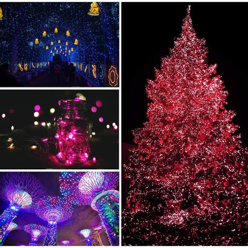 100LED 12 м USB Сказочный светильник, водонепроницаемая декоративная лампа с пультом дистанционного управления, низкая теплотворная ценность, длительный срок службы