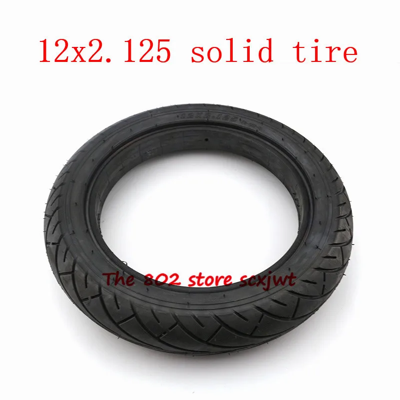 Size 12x2.125 Solid Tire 12 inch tubeless tyre 12*2.125 tire for 12" Hoverboard Self Balancing Electric Scooter Spare accessory