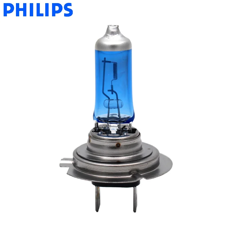 Philips H7 12V 55W Crystal Vision 4300K яркий белый светильник, галогенные лампы, автомобильный головной светильник, стильный вид, устойчивый к ультрафиолетовому излучению 12972 CVSM, пара