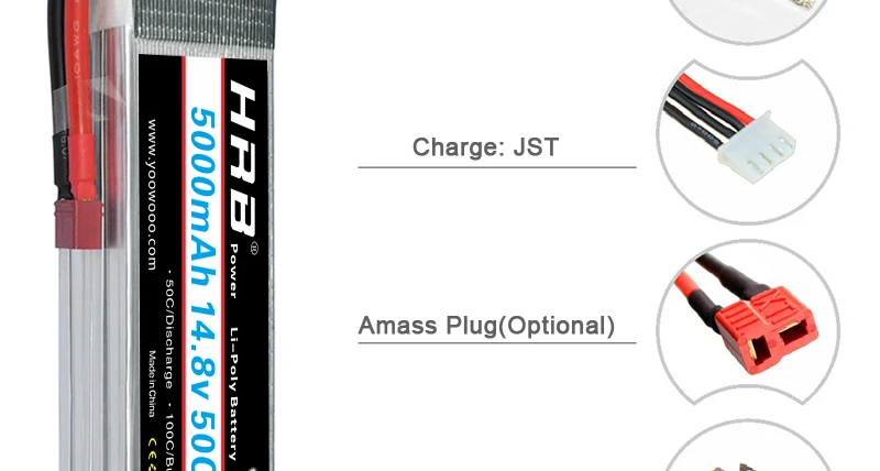 HRB Lipo Battery, AKKU Charged Rechargeble Powerful Li-Polymer Accessories Continuous Rate 