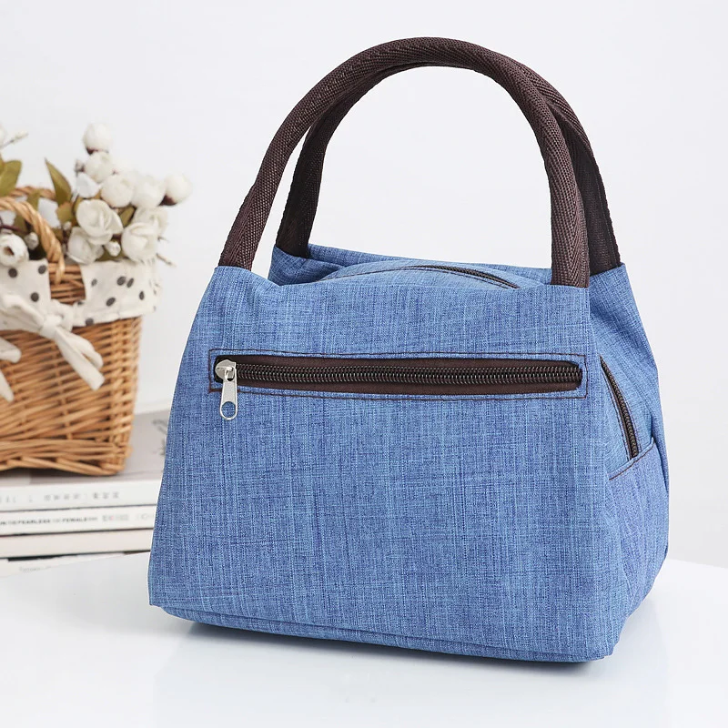 Zip denim blue Женская сумка для отдыха, сумка для хранения, модная сумка на молнии, сумка для обеда, водонепроницаемая сумка - Цвет: Zip denim blue